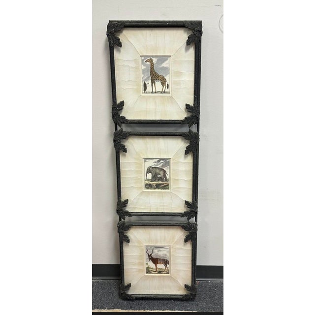 John Richard Triple Safari Animals Wrought Iron Wall Art For Sale In Charleston - Image 6 of 8