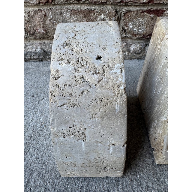 Pair of Vintage Travertine Bookends For Sale - Image 14 of 18
