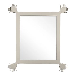 Fleur Home Carnival Vieux Rectangle Mirror in Useful Gray, 43x55 For Sale