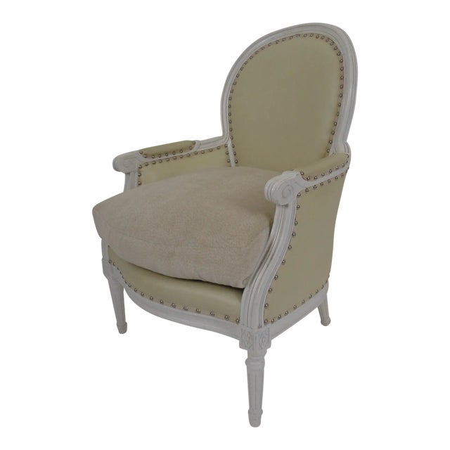 1960s Louis XVI Style Bergère For Sale
