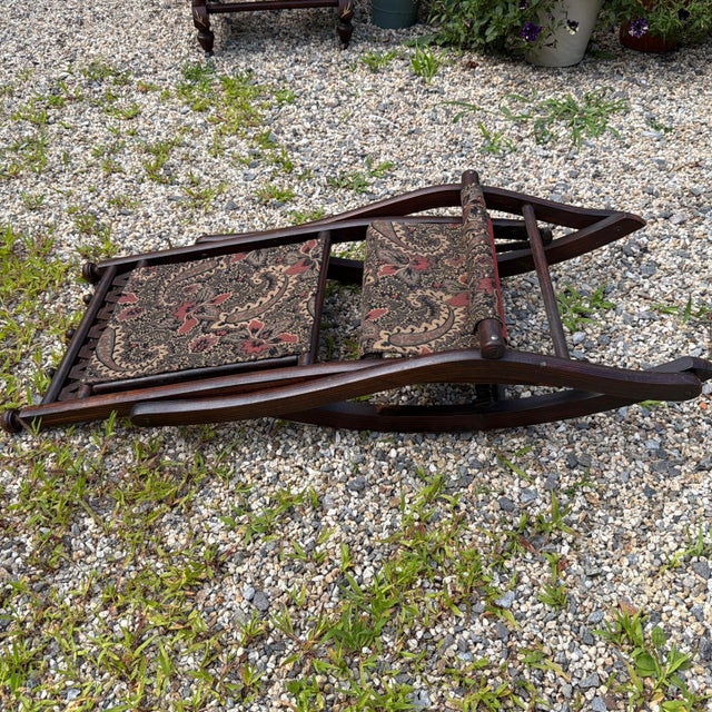 Antique Eastlake Folding Rocking Chair For Sale - Image 10 of 10