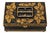 Traditional Vintage Black & Gold Floral Toleware 3-Piece Desk Set For Sale - Image 3 of 7