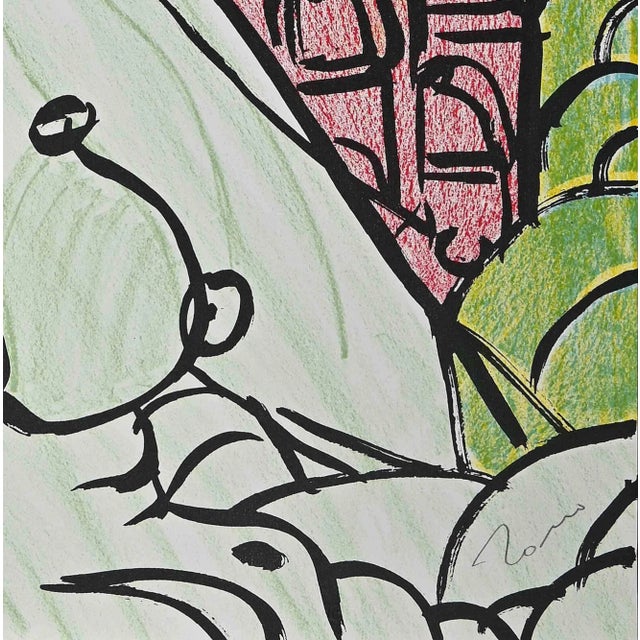 Poppea II is an original lithograph realized by Tono Zancanaro in 1981. Hand-signed. numbered. Edition IX/XXV. This piece...