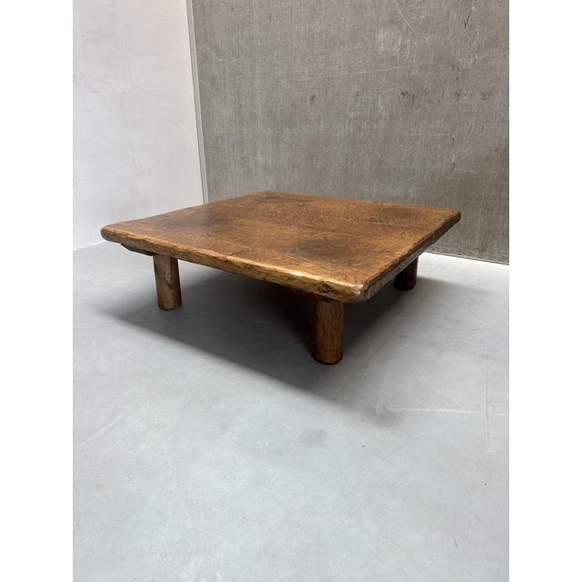 Mid-Century Modern Vintage Wooden Coffee Table, 1950s For Sale - Image 3 of 12