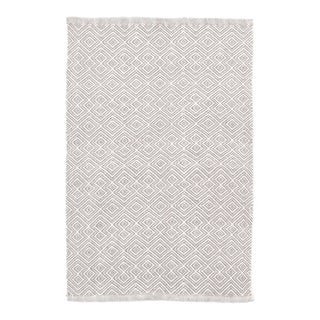 Bunny Williams for Dash & Albert Annabelle Grey Indoor/Outdoor Rug, 6' x 9' For Sale