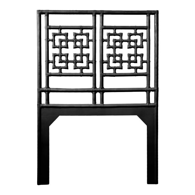 Palm Springs Headboard Twin - Black For Sale
