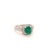 Metal Diamond Emerald Ring 14k Gold 1.40 TCW Certified For Sale - Image 7 of 8