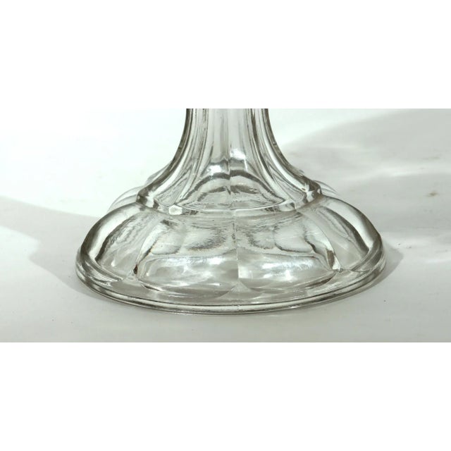 American Pressed Glass Compote With Pineapple Pattern, Attributed to the Boston & Sandwich Glass Company For Sale - Image 3 of 11