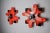 Red Puzzle Sconces in Red Ceramic from Hustadt Leuchten, Germany, 1960s, Set of 2 For Sale - Image 8 of 8