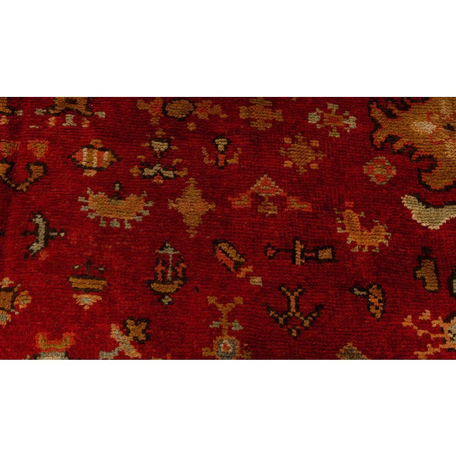 Gold Antique English Axminster Rug For Sale - Image 8 of 9