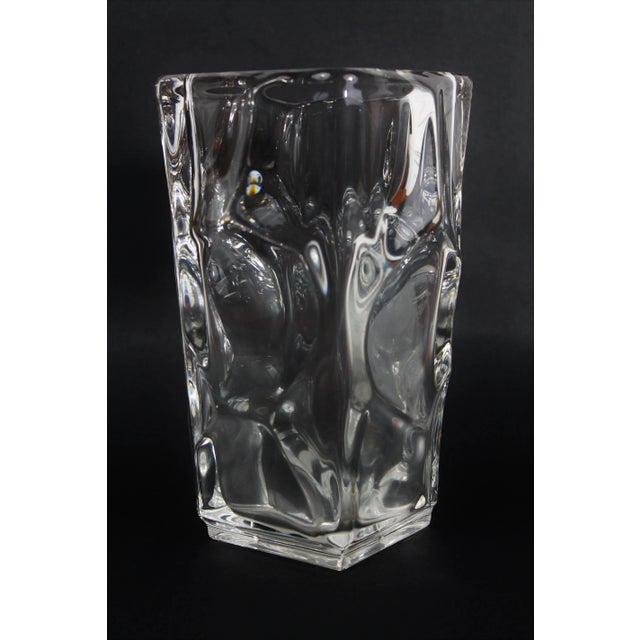 1940s Large Crystal Vase, 1950s For Sale - Image 5 of 10