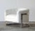 Mid Century Modern Chrome Club Chair in Faux Albino Alligator Hide For Sale - Image 10 of 10
