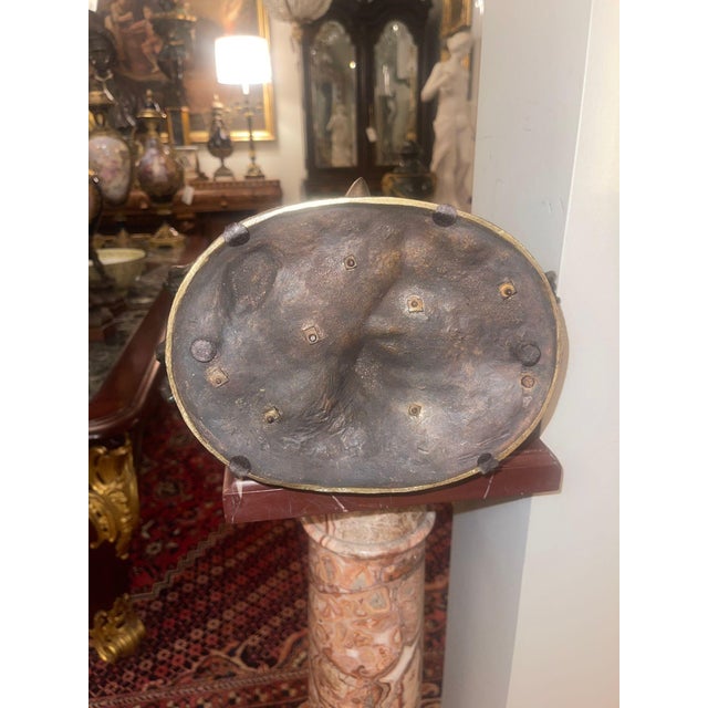 19th Century French Bronze Bacchantes Group After Clodion. Numbered 4123 For Sale - Image 10 of 10