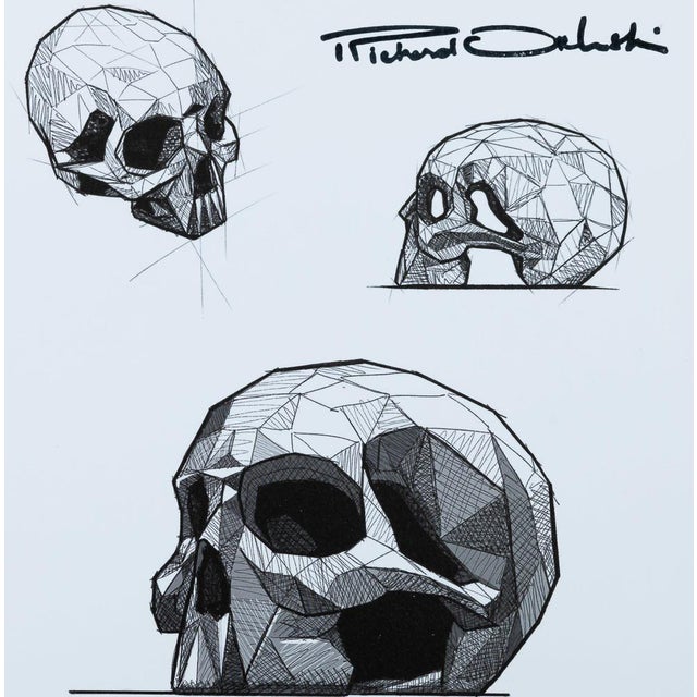 Richard ORLINSKI (1966) Skull Digigraph, signed in the plate On wove paper, 20 x 20 cm (approx. 8 x 8 inches) Excellent...