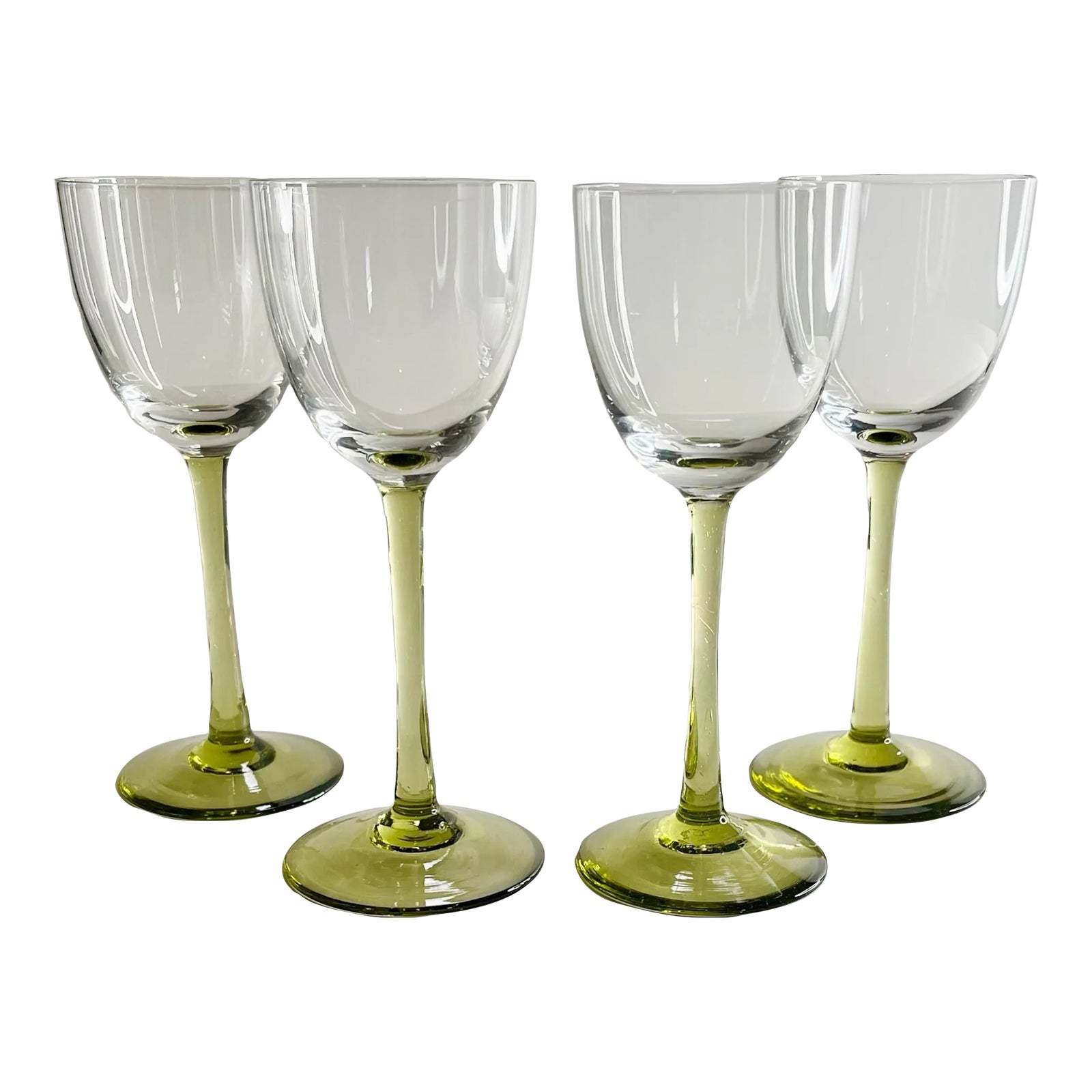 Green Stemmed Wine Glass- Set of 2 main image 1