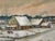 1970s Belgian Winter Village Painting - Signed For Sale In Chicago - Image 6 of 7