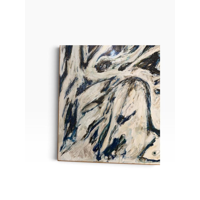Modern Large Norman Liebman Mixed Media Painting With X-Ray Film, "Song of Sacrifice" – 64" X 66" For Sale - Image 3 of 10
