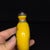 Late 19th Century Glass Snuff Bottle With Painted Rooster and Flower Motif, 150g For Sale - Image 4 of 9