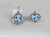 Blue Topaz 14k Gold Drop Earrings - 2 Pieces For Sale - Image 4 of 6