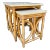 Early 20th Century Calif-Asia Rattan Nesting Tables - Set of Two For Sale
