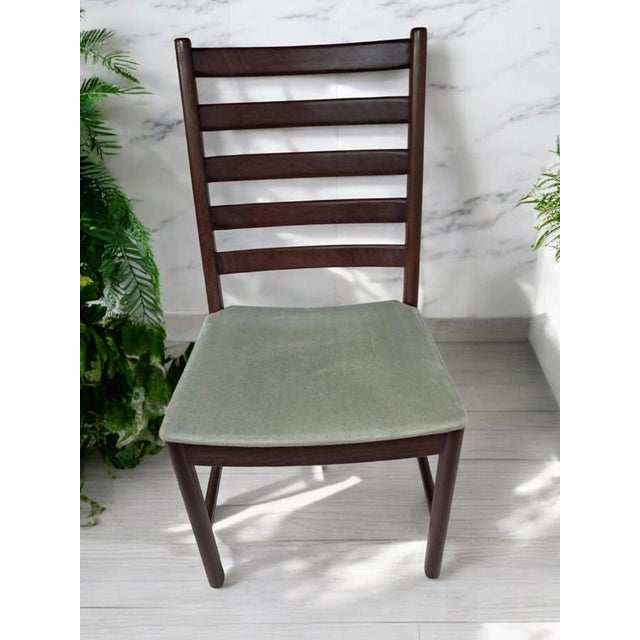 Green Mid-Century Danish Teak Dining Chairs from White & Newton, Set of 4 For Sale - Image 8 of 17
