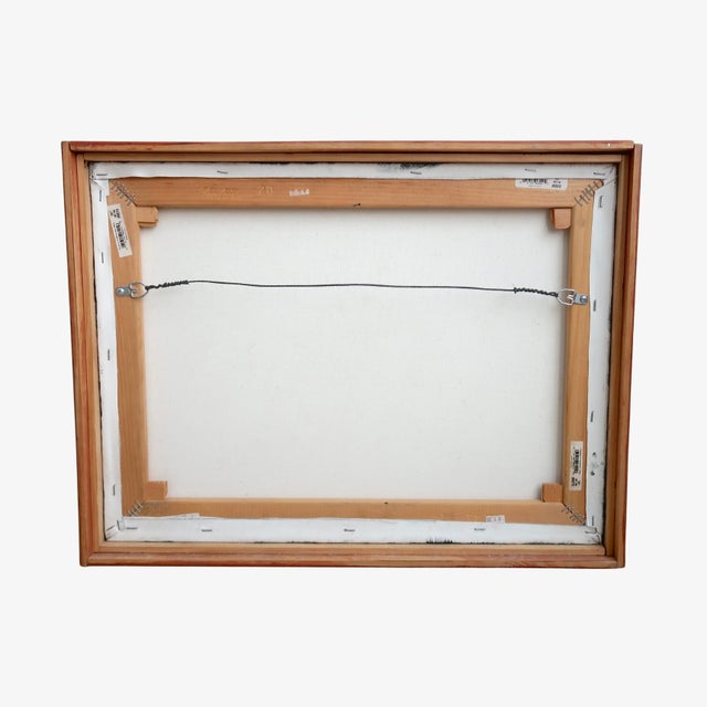 Late 20th Century Original Impressionist Oil Painting by William Rabon of Oklahoma Pastoral Landscape Scene Framed Mid-Century For Sale - Image 15 of 15