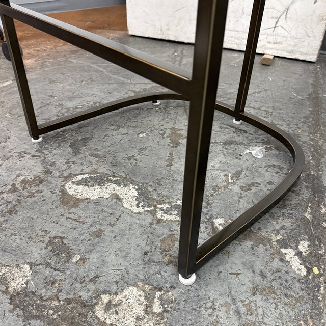 Restoration Hardware Emery Bar Stools, Pair For Sale - Image 10 of 12