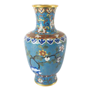 17th or 18th Century Chinese Cloisonne Enamel Vase