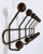Vintage Iron and Wood Ball Wall Hook For Sale - Image 4 of 7