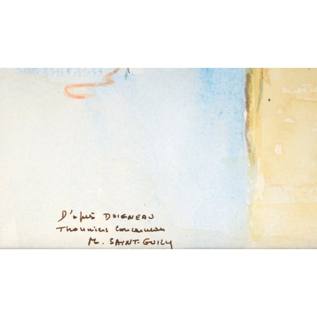 Fishermen at the Shore in Concarneau - France Landscape by M. Saint-Guily For Sale In Monterey, CA - Image 6 of 7