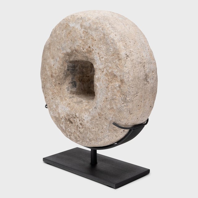 Contemporary Chinese Prosperity Stone Disc, C. 1900 For Sale - Image 3 of 6