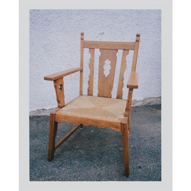 Arts and Crafts Oak Lounge Chair, 1890s For Sale - Image 4 of 7