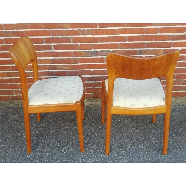 Niels Koefoed Set of Teak Dining Chairs by Nils Kofoed for Koefods Hoernslet, 1960s For Sale - Image 4 of 4
