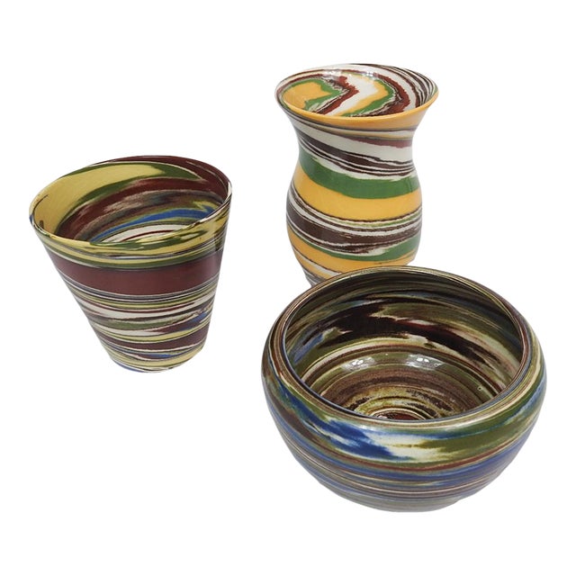Mid 20th Century Desert Sands Pottery Collection - Set of 3 For Sale