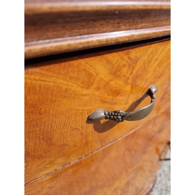 Tan Vintage Burl Wood Bedside Tables, 1920s, Set of 2 For Sale - Image 8 of 15