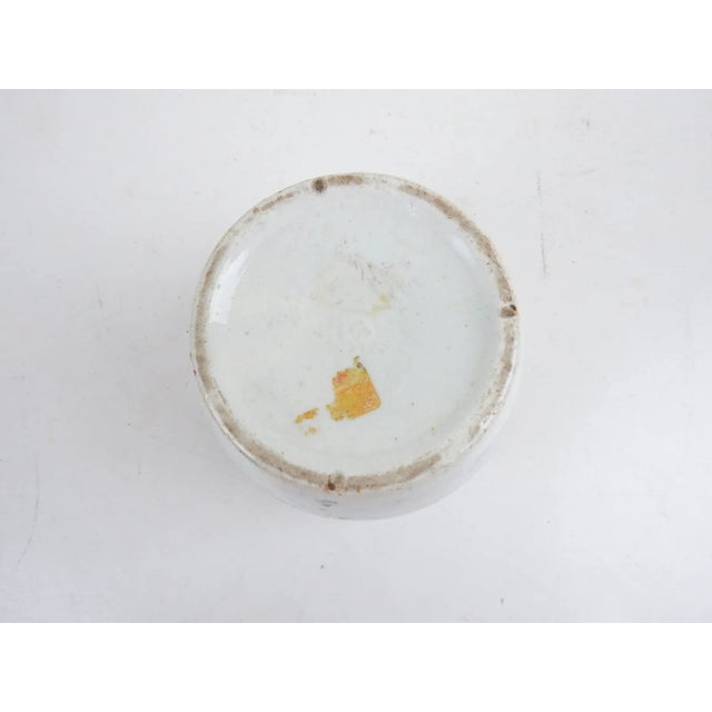 Small Blue White Chinese Export Hand Painted Jar For Sale In Seattle - Image 6 of 6