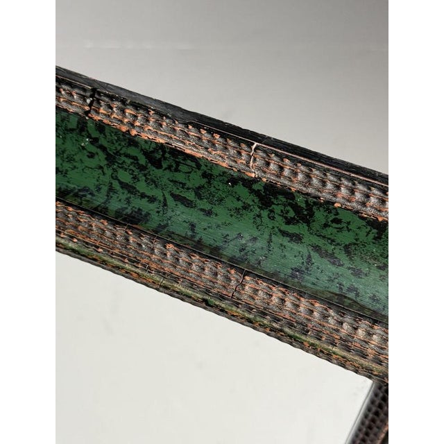 Glass 20th Century Ripple Frame Mirror For Sale - Image 7 of 16