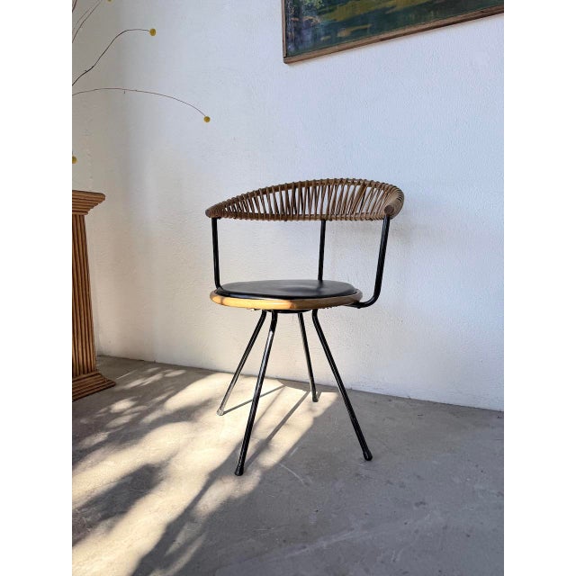 Rattan Chair from Dirk Van Sliedregt, 1950s For Sale - Image 6 of 18
