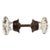 American Late 19th Century Antique American Octagonal Glass Knobs With Iron Shanks - A Pair For Sale - Image 3 of 7