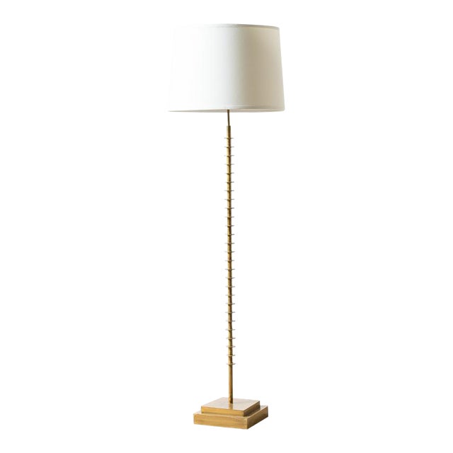 Bartoli Gold Finish Floor Lamp with Shade Chairish