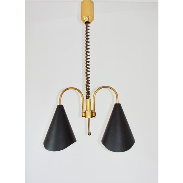 Mid-Century Modern Pendant Light in Brass and Metal, 1970s For Sale - Image 13 of 13