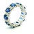 2020s 18k White Gold Thai Sapphire and Diamond Eternity Band, Size 6.5 For Sale - Image 5 of 14