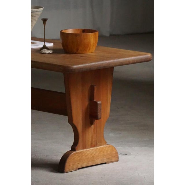 Swedish Pine Dining Table from Åby Möbelfabrik, 1940s For Sale - Image 9 of 17