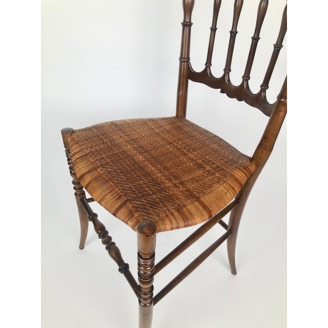 Set of Mid-Century Chiavari Chairs with Cane Seats, 1955 For Sale - Image 9 of 18