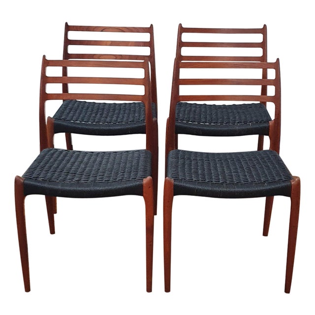 Vintage J.L. Moller 78s Chairs, Set of 4 For Sale