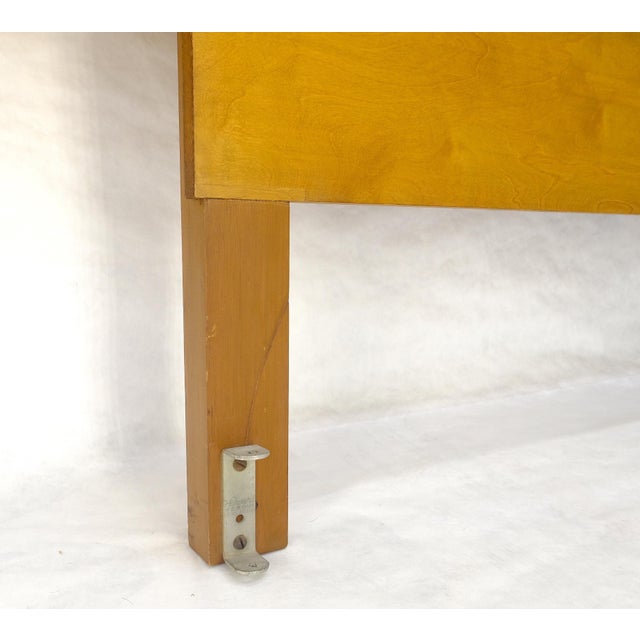 Edmund Spence Blond Birch 92" Long Headboard Bed w/ Storage Compartment c1960s For Sale - Image 15 of 15