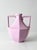 Mid 20th Century Vintage Lavender Postmodern Double Handle Ceramic Vase For Sale - Image 5 of 14