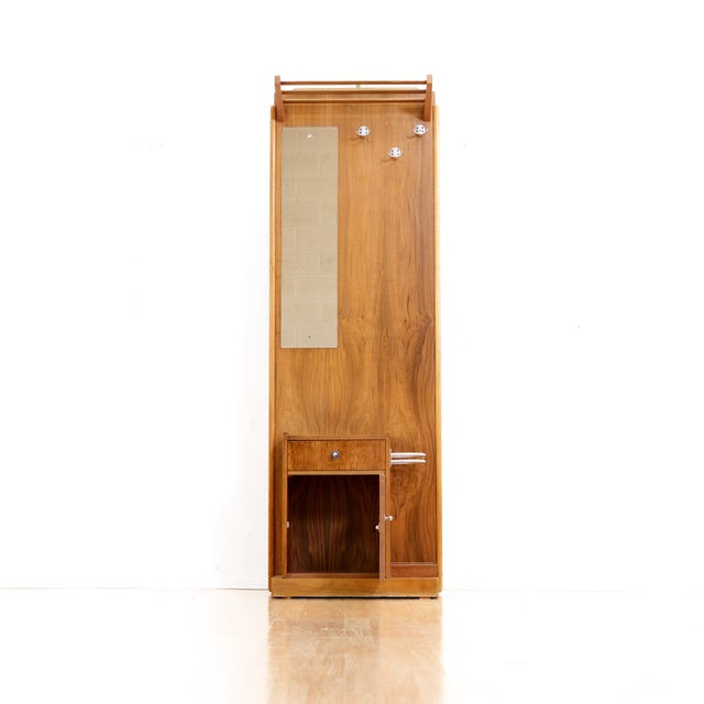 Mid-Century Modern Mid Century Coat Rack Entryway Stand and Mirror For Sale - Image 3 of 12