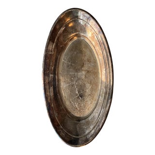 Vintage Reed & Barton 214 Silverplate Oval Tray For Sale