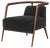 Essex Grey Velvet Armchair by Javier Gomez For Sale